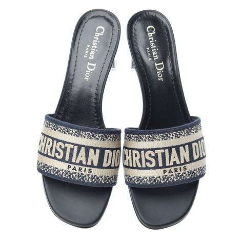 dior blue sandal|christian Dior sliders women.